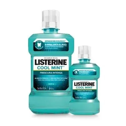 Pack Enjuague Bucal Listerine Cool Mint x 500ml + 180ml