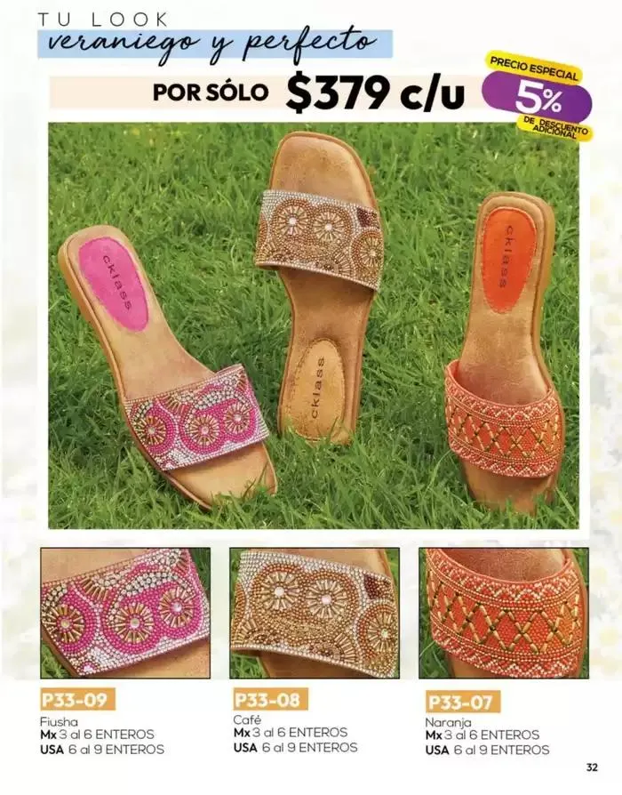 Catálogo de Catálogo Cklass Calzado Novedades de Verano 2025 México 28 de marzo al 27 de abril 2025 - Pagina 33