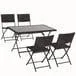 Comedor de Exterior Plegable Parma Ratán 4 Personas