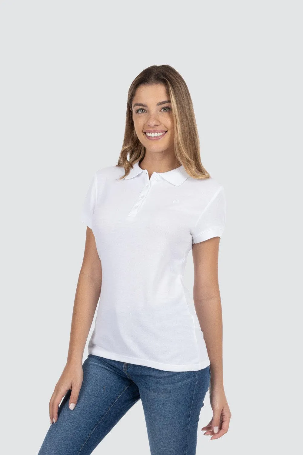 Polo piqué blanca