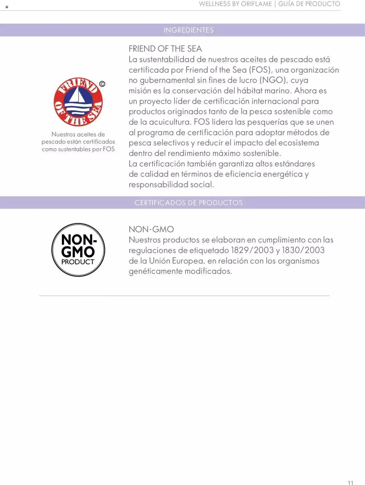 Catálogo de Oriflame - Guía de Producto Wellness 10 de noviembre al 31 de diciembre 2024 - Pagina 11