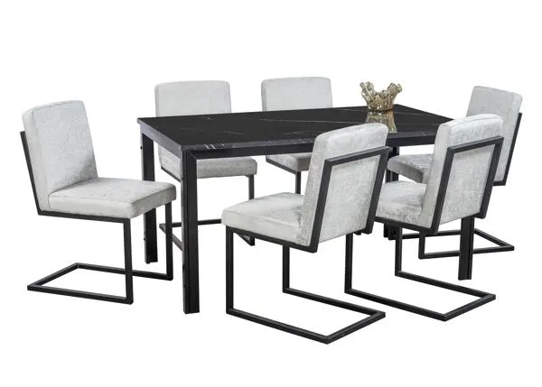 Antecomedor Tubular Oman 6 Sillas