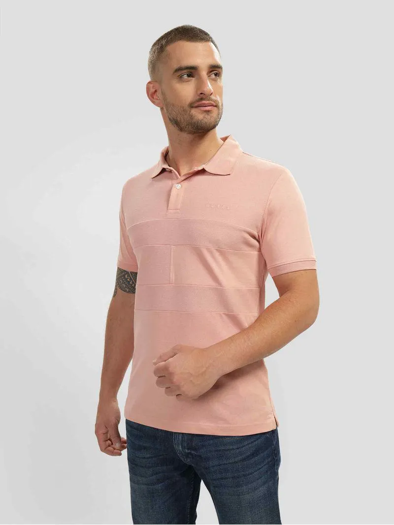 Playera Tipo Polo Guess Patched