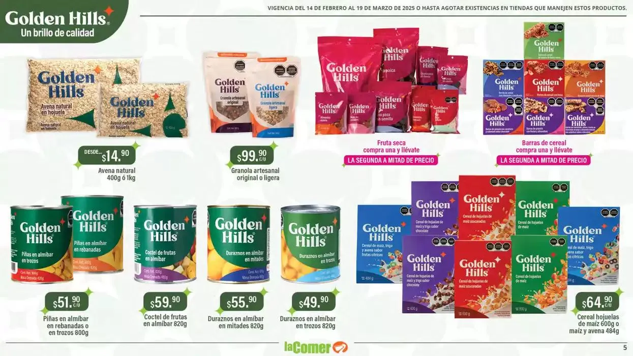 Catálogo de Golden Hills - La Comer 14 de febrero al 19 de marzo 2025 - Pagina 5