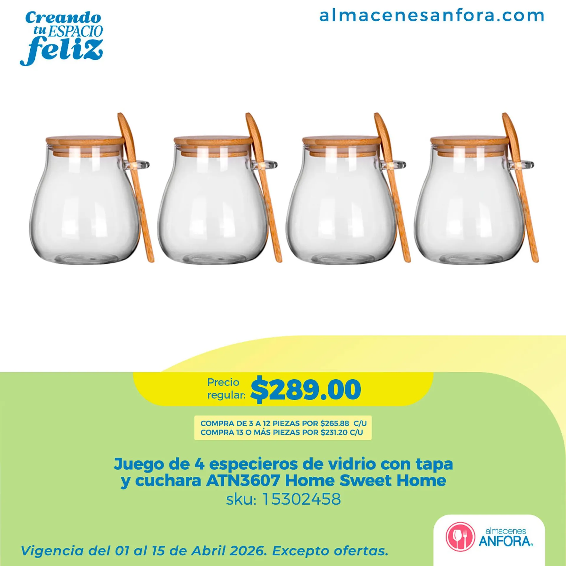 Catálogo de Catálogo Almacenes Anfora 12 de abril al 15 de abril 2026 - Pagina 1