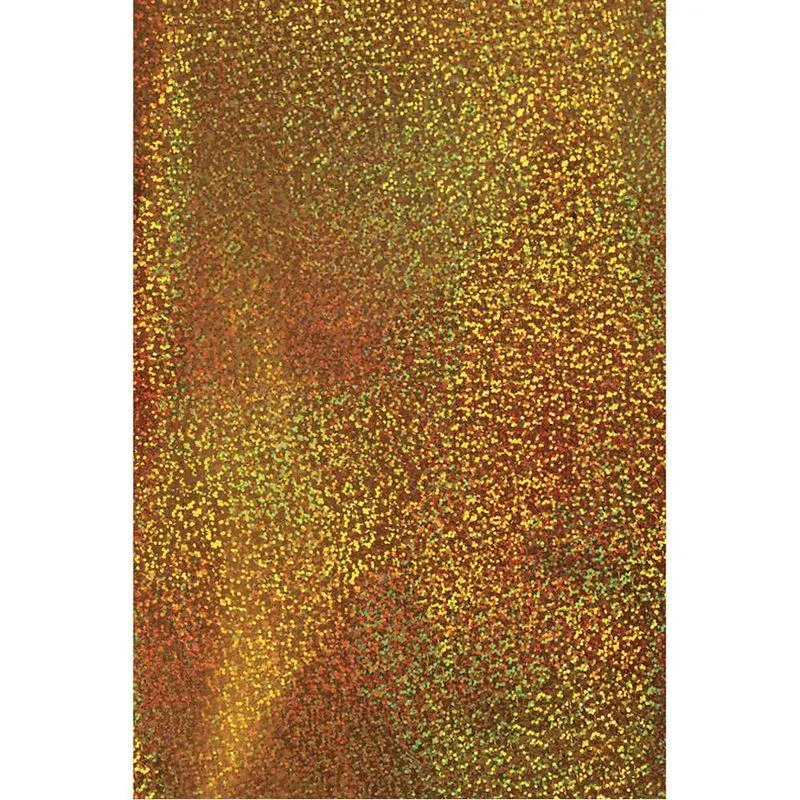 Papel Metálico Holográfico Big Dots de 50 x 70 cm Oro con 10