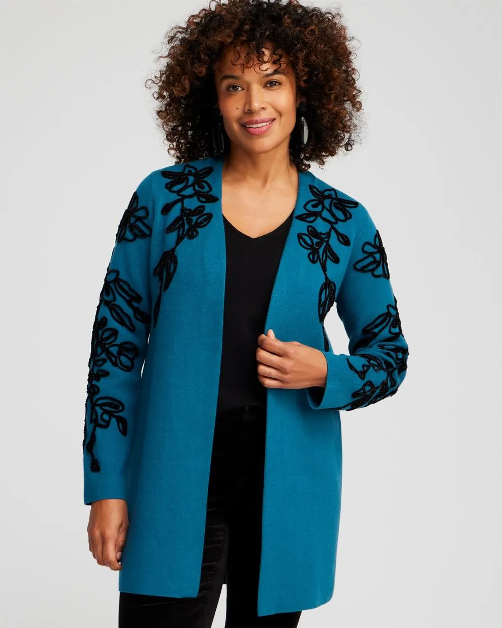 Chenille Soutache Cardigan