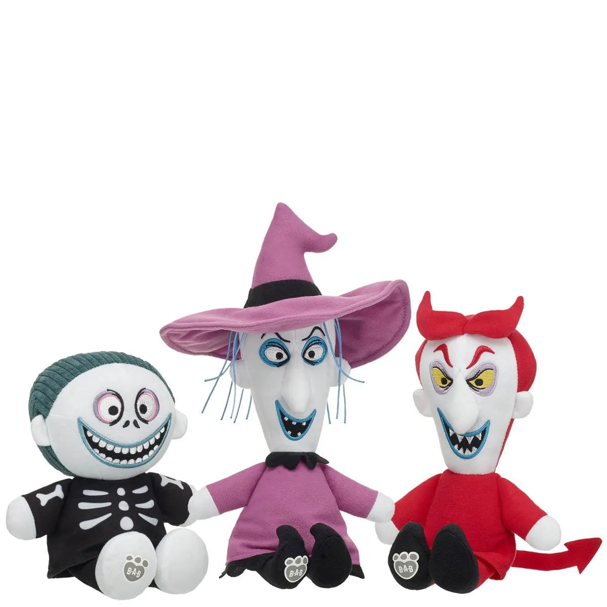 Disney Tim Burton's The Nightmare Before Christmas Lock, Shock, and Barrel Pre-Stuffed Set
