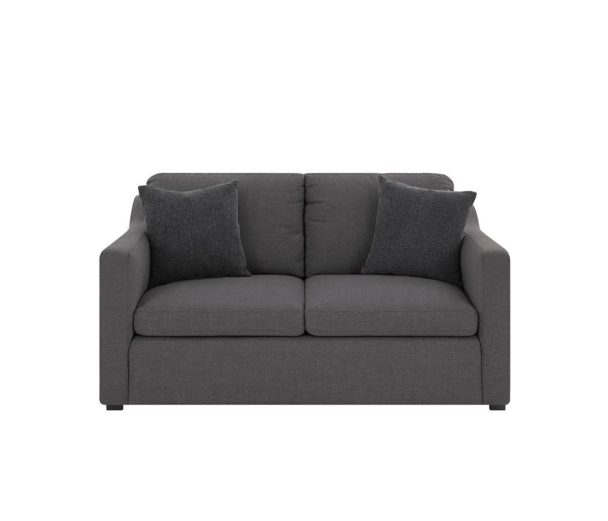 Sofá 2 cuerpos Marie - Gris oscuro