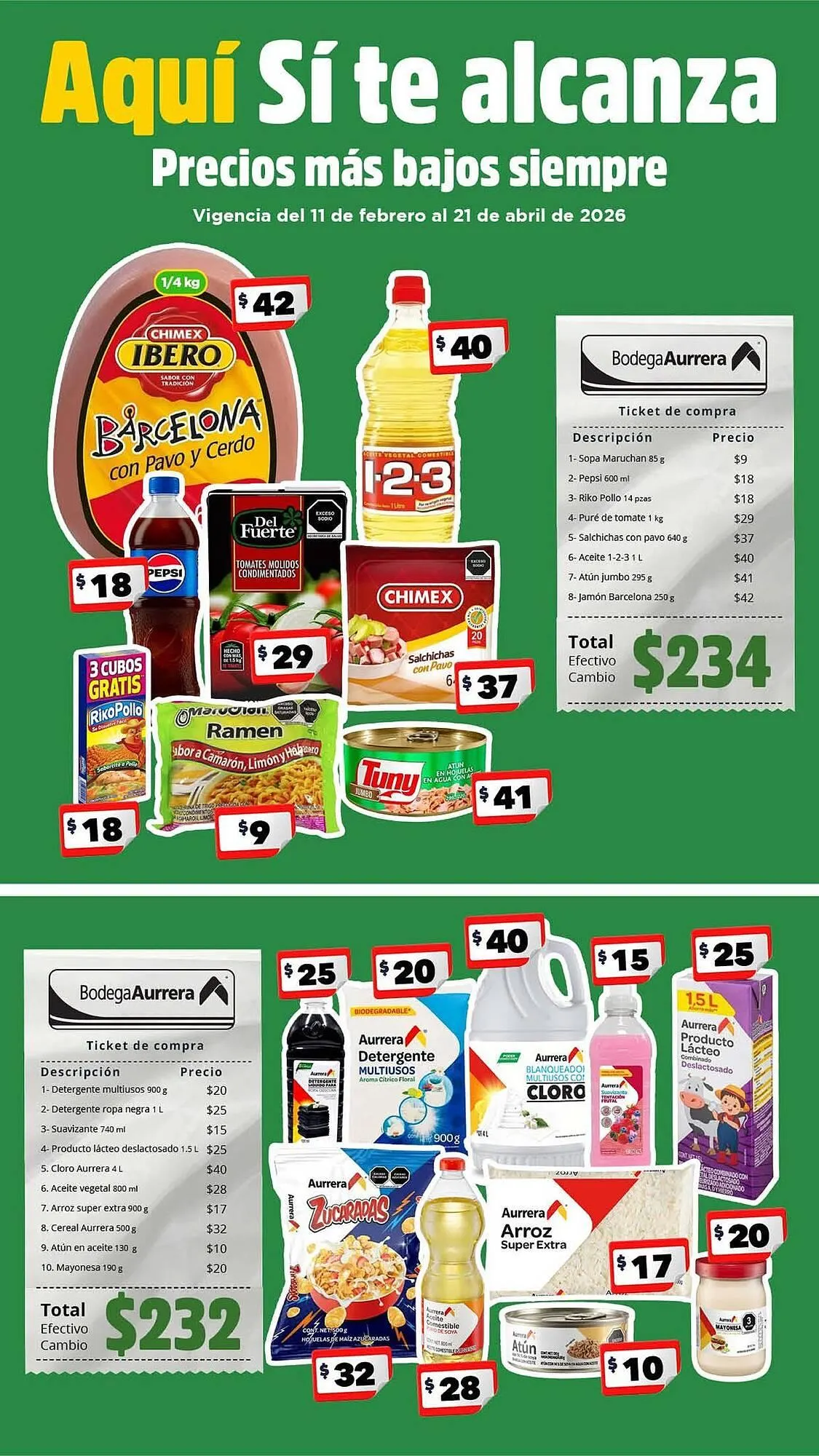 Catálogo de Folleto Bodega Aurrerá 14 de febrero al 20 de febrero 2026 - Pagina 1