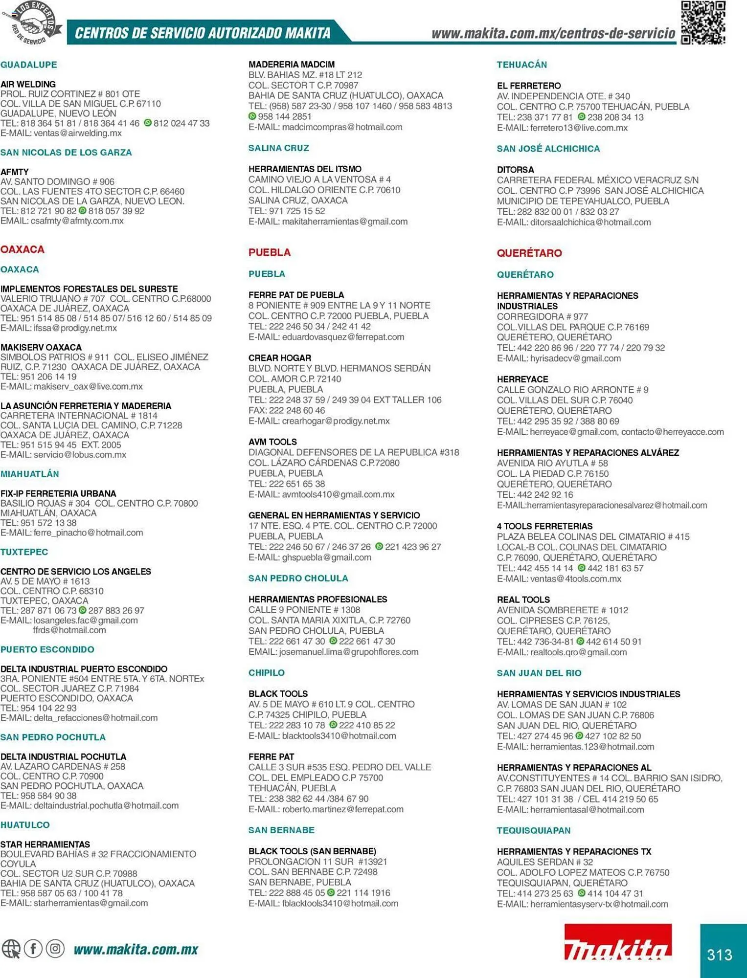 Catálogo de Catálogo Makita 8 de julio al 31 de diciembre 2025 - Pagina 313