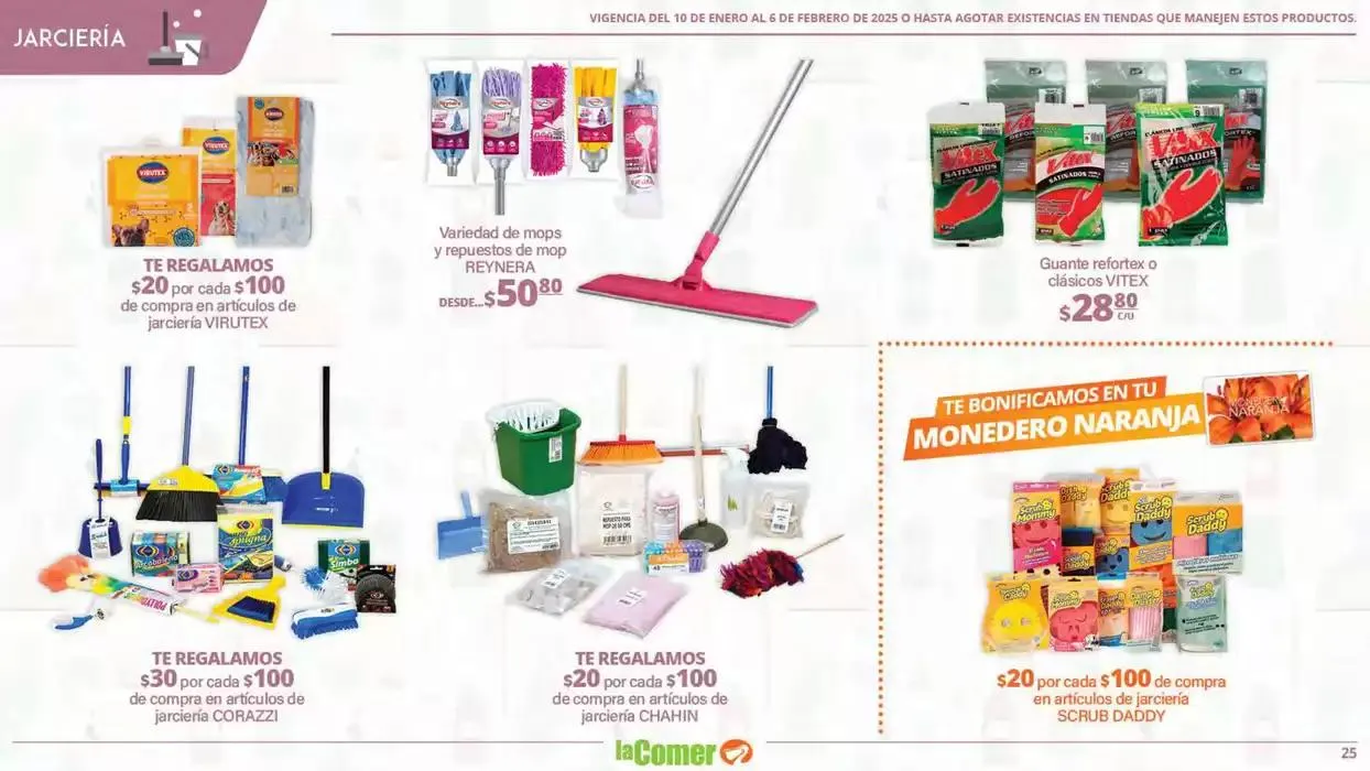 Catálogo de LIMPIA , Desinfecta, organiza, AHORRA 10 de enero al 6 de febrero 2025 - Pagina 25