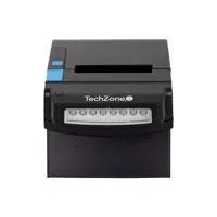 MINIPRINTER TECHZONE TZBE302E, TERMICA, 80 MM, VEL 300 MM / S, 203 DPI, USB, SERIAL, RJ45, RJ11, CORTADOR AUTOMATICO, 1 A