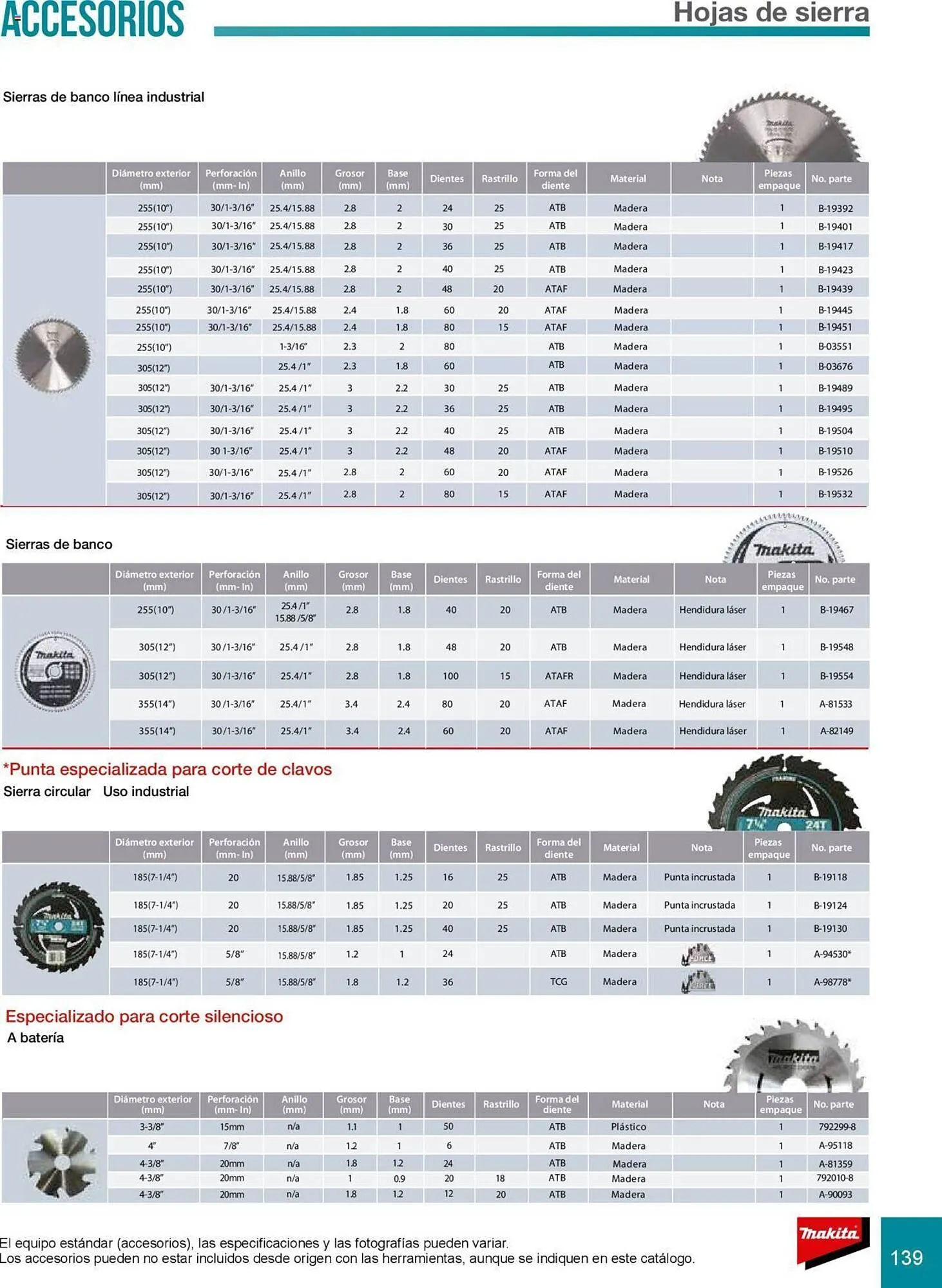 Catálogo de Catálogo Makita 8 de julio al 31 de diciembre 2025 - Pagina 139