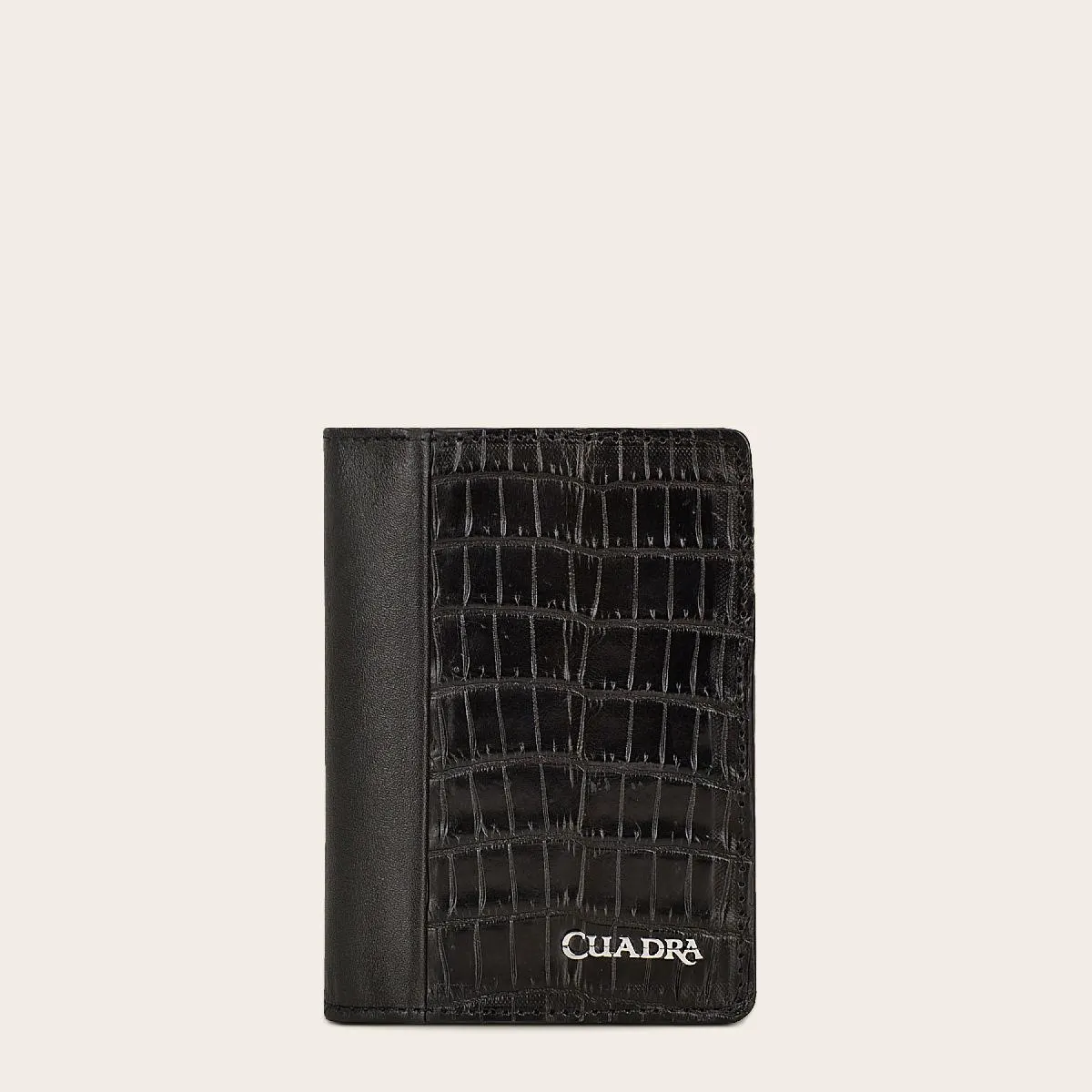 Tarjetero en piel genuina de fuscus