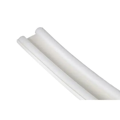 Perfil doble rollo bajo puertas 1 m blanco