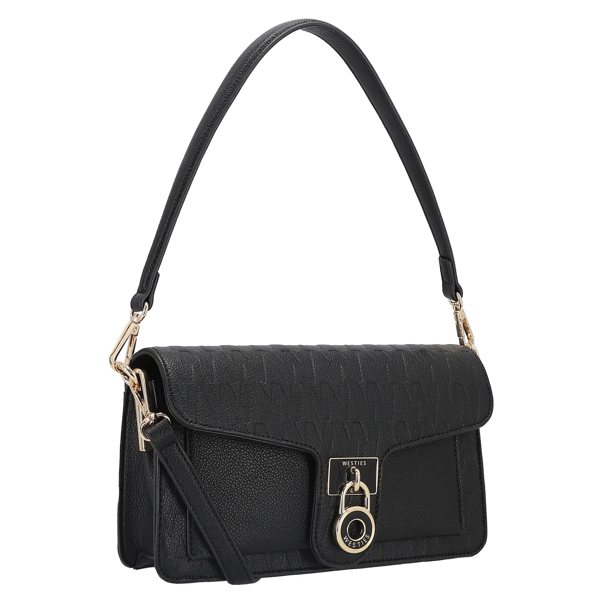 Bolsa Tote Madero Ragnar Sintetico Monograma Negro Westies