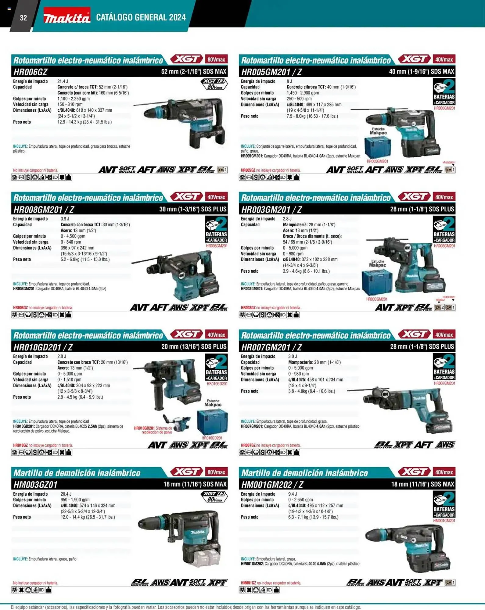 Catálogo de Catálogo Makita 4 de septiembre al 1 de julio 2026 - Pagina 32
