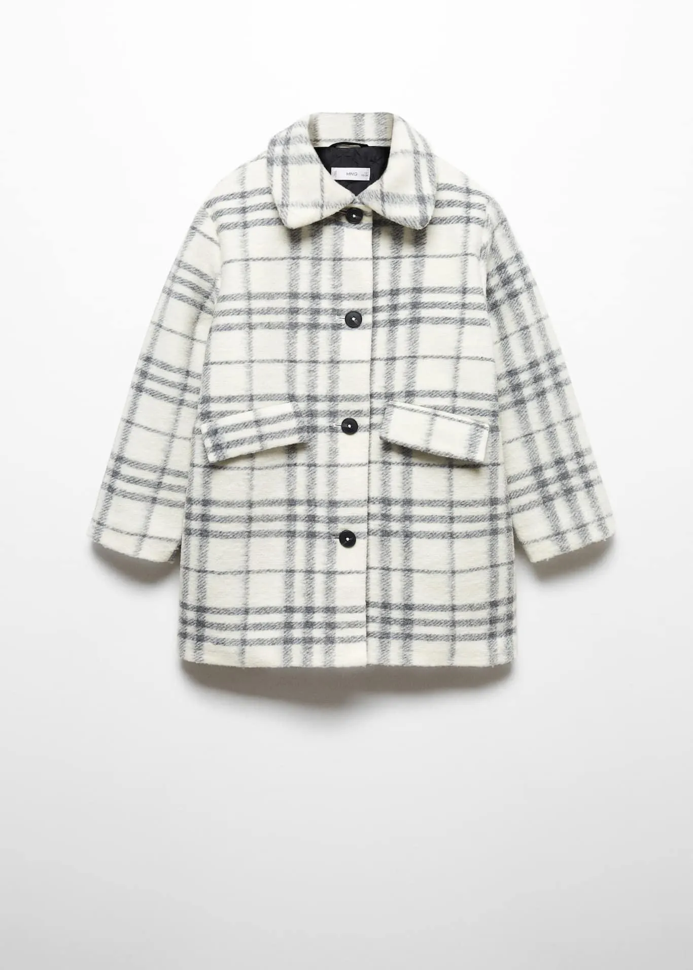 Jas met ruitjestextuur