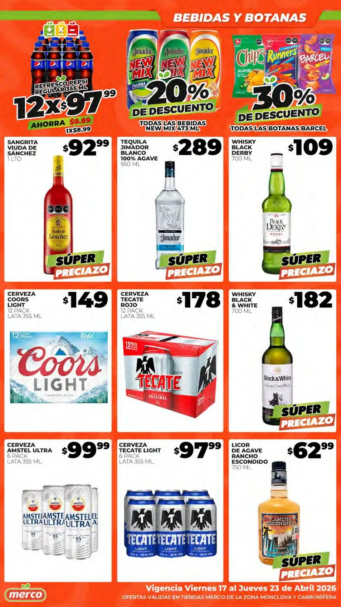 Catálogo de Folleto Merco 17 de abril al 23 de abril 2026 - Pagina 12