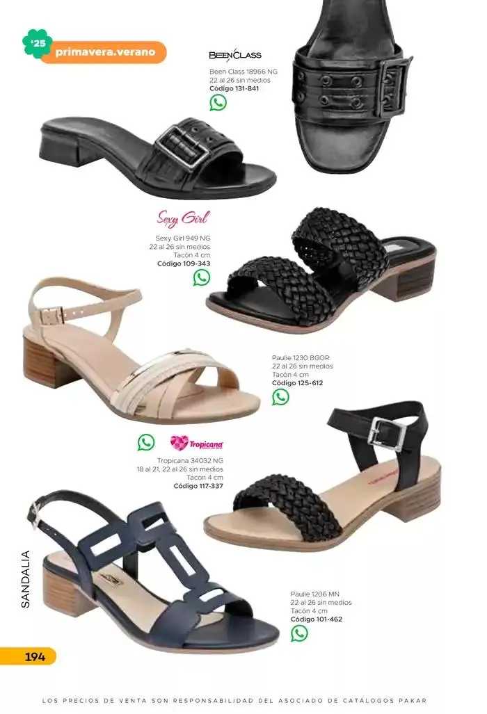 Catálogo de Pakar Sandalia 31 de enero al 31 de mayo 2025 - Pagina 194