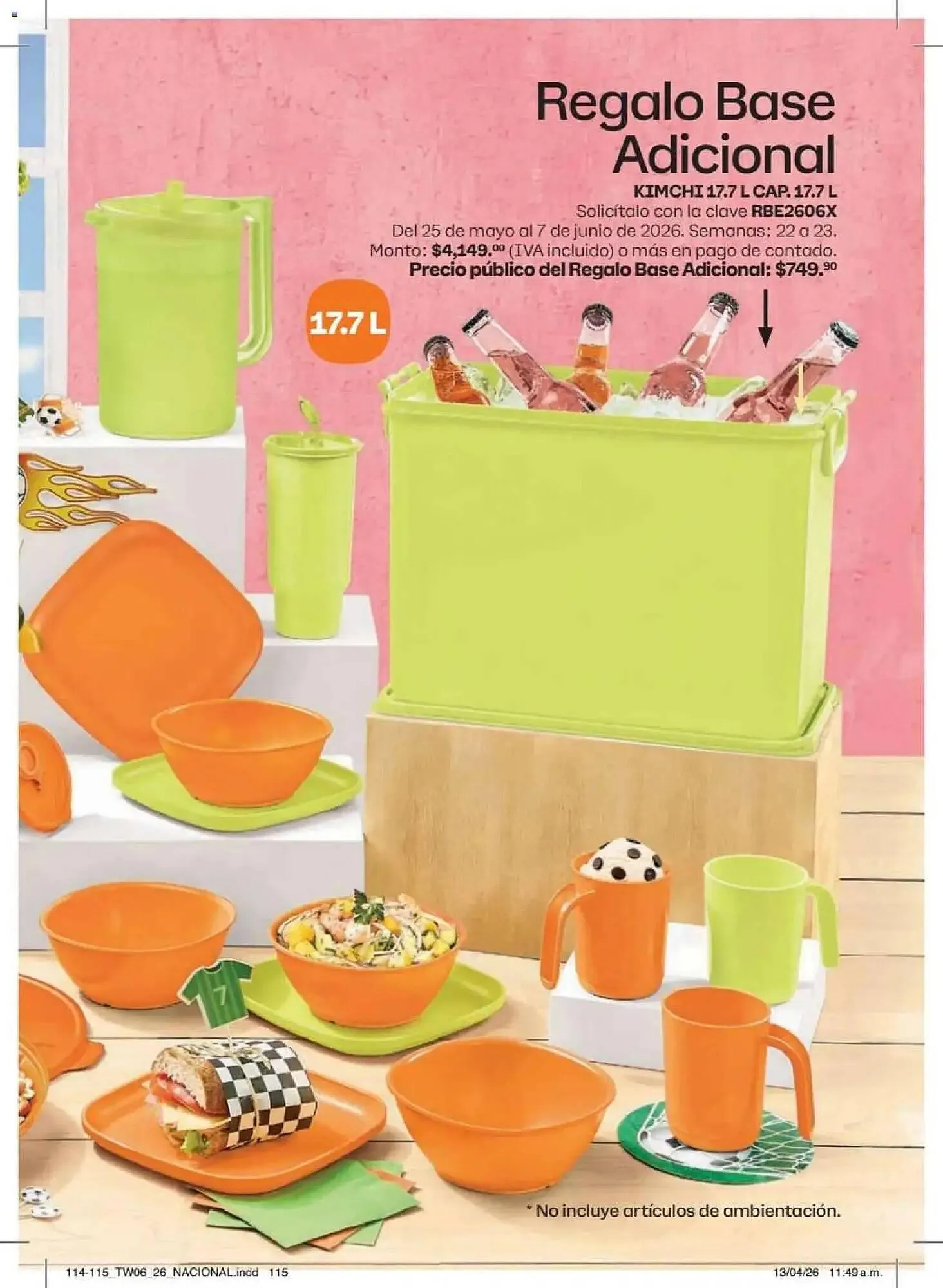 Catálogo de Catálogo Tupperware 18 de mayo al 14 de junio 2026 - Pagina 115