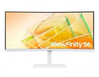 Monitor Curvo Samsung ViewFinity S6 S65TC LCD 34", 3440x1440 Ultra Wide Quad HD, FreeSync, 100Hz, HDMI/DisplayPort, Bocinas Integradas, Blanco