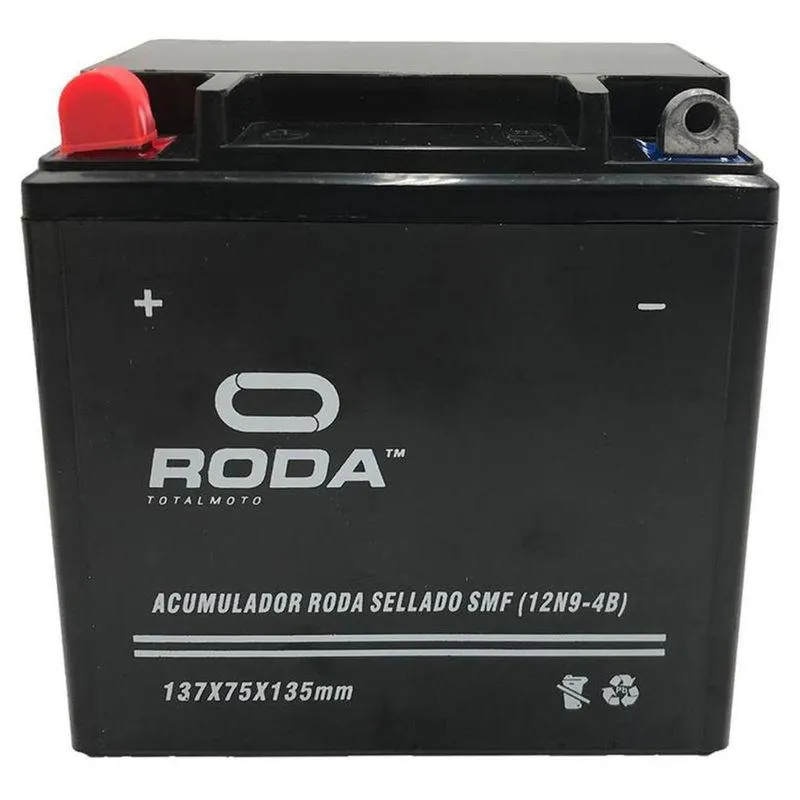 Acumulador Sellado Smf (12N9-4B) Roda 12V 7.5A