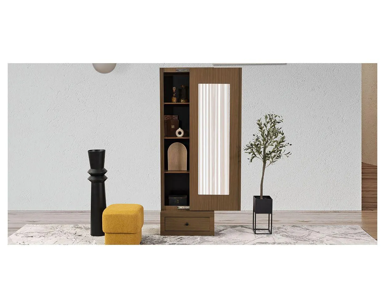 Espejo Vertical Ara Café