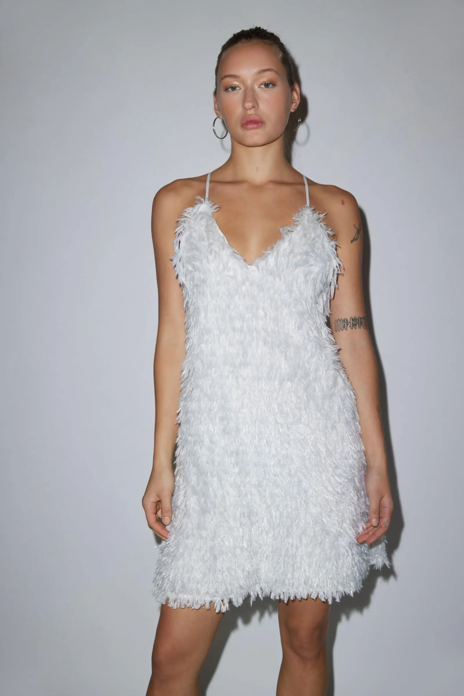 Glamorous Iridescent Textured Mini Dress