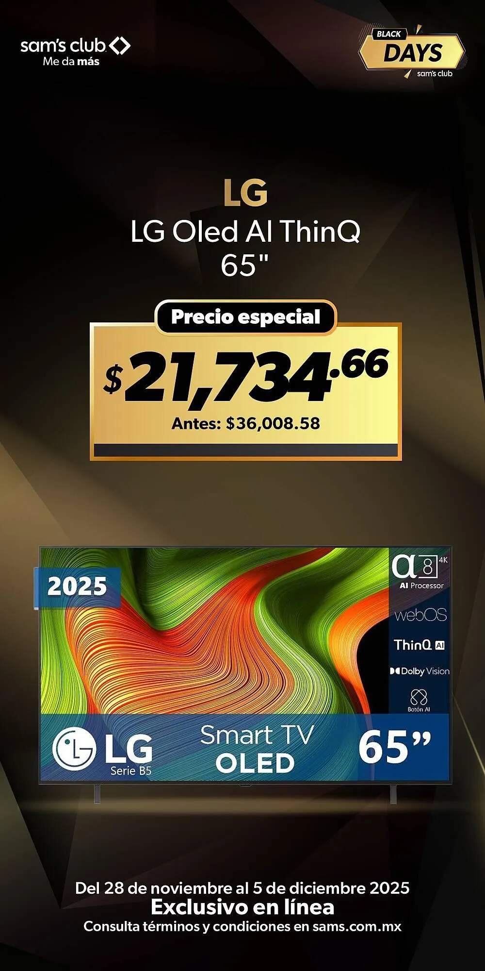 Catálogo de Catálogo Sam's Club 2 de diciembre al 5 de diciembre 2025 - Pagina 1