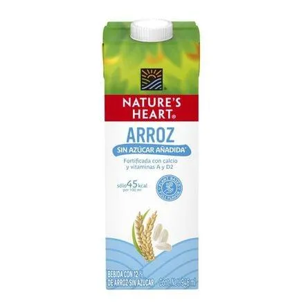 Bebida Vegetal Nature's Heart Sabor Arroz Sin Azúcar 946ml