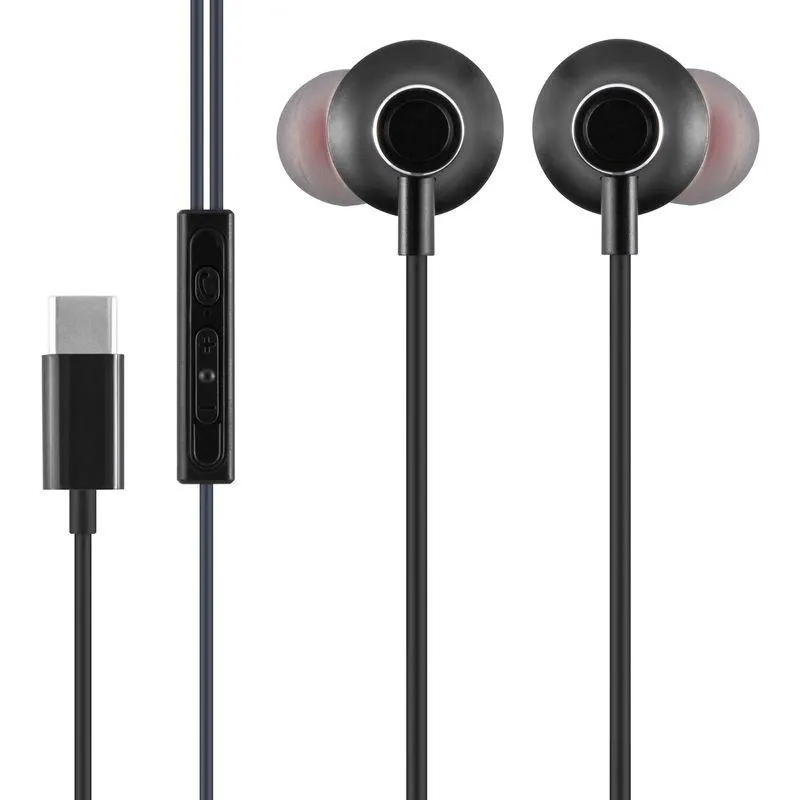 Audifonos Alambricos Mobo Sound (Usb-C) Negro