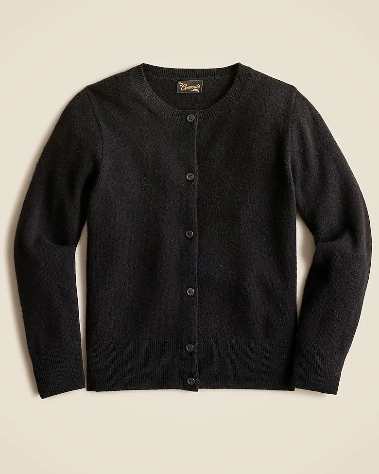 Girls' cashmere cardigan sweater