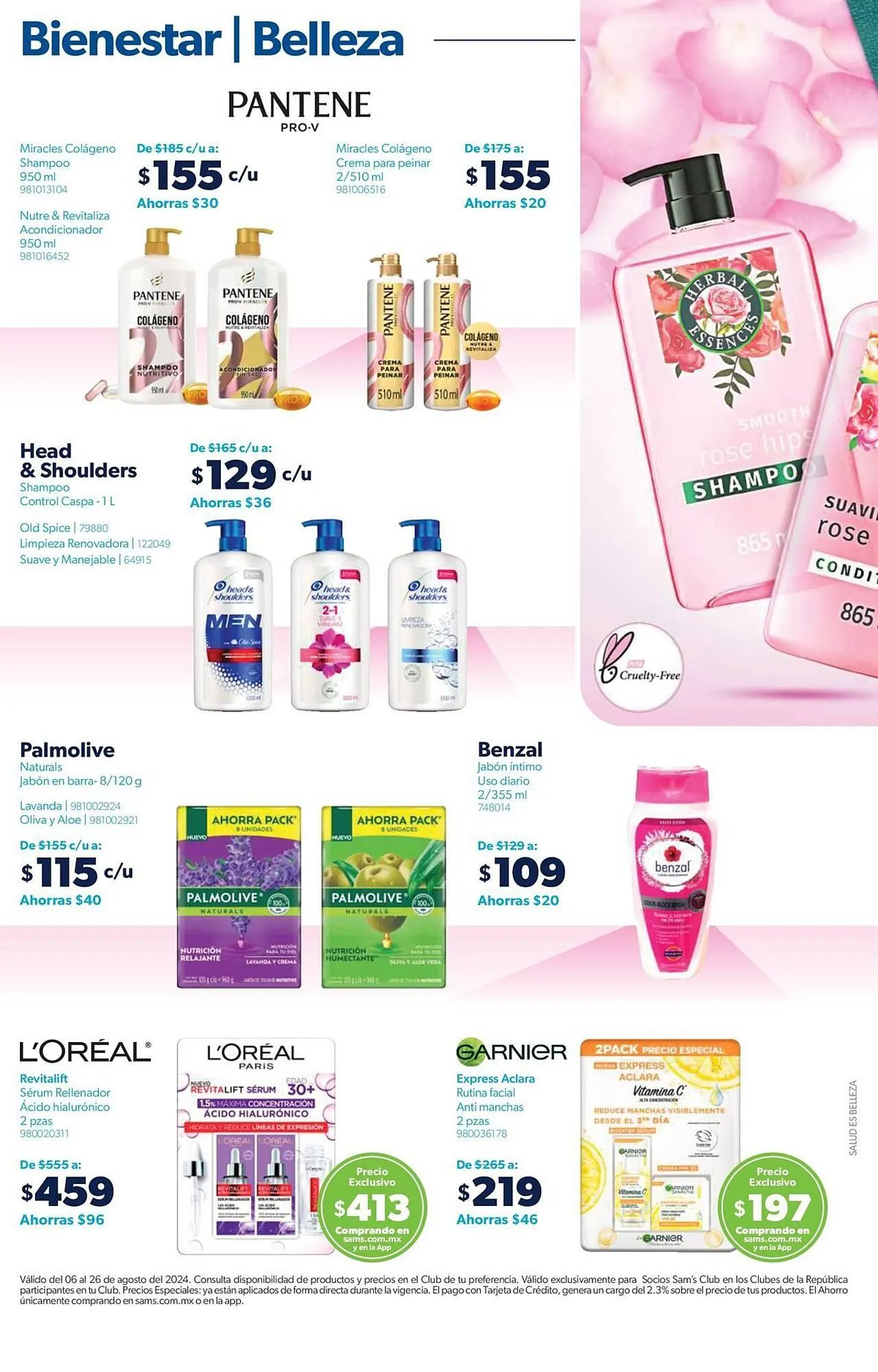 Catálogo de Catálogo Sam's Club 6 de agosto al 26 de agosto 2024 - Pagina 32