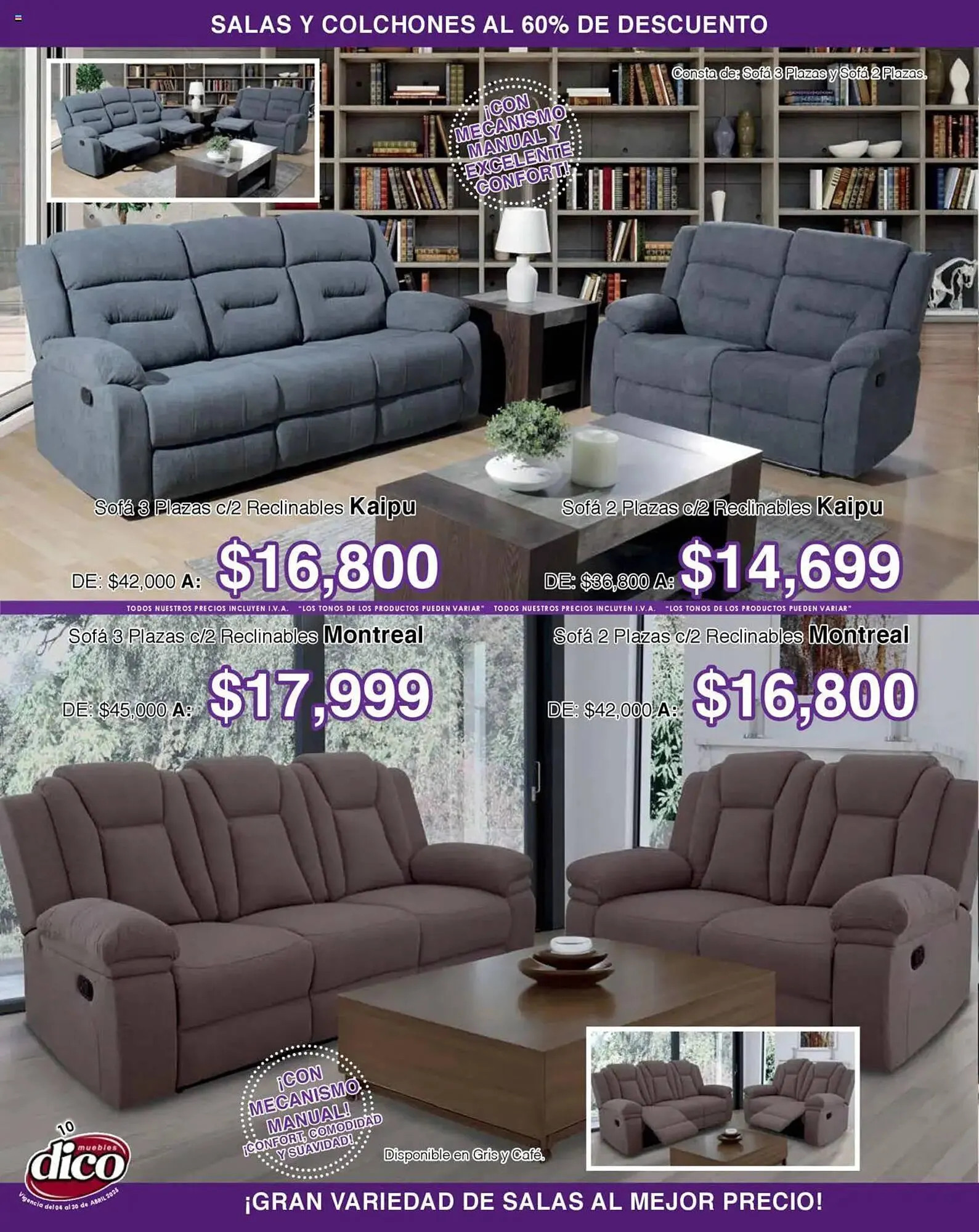 Catálogo de Catálogo Muebles Dico 4 de abril al 30 de abril 2025 - Pagina 10