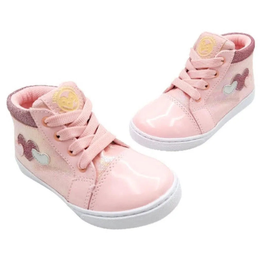 Tenis Bubble Gummers Katya rosa de corazones