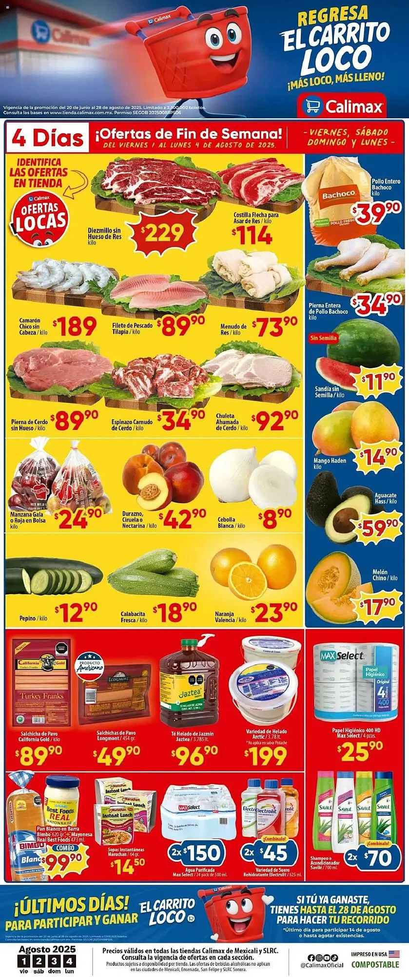 Catálogo de Catálogo Calimax 1 de agosto al 5 de agosto 2025 - Pagina 1