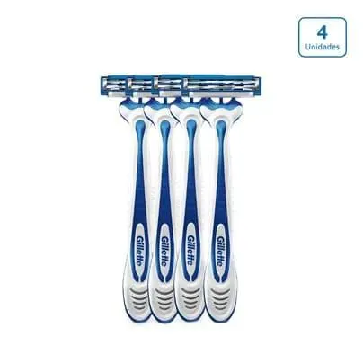 Máquina de afeitar Gillette Derma Protección x 4 unds