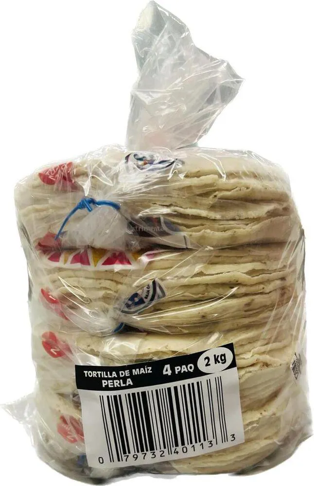 Tortillas de Maiz Perla 4/ 500 g