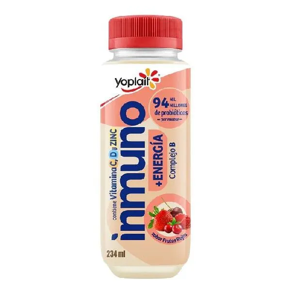 Yoghurt Yoplait bebible inmuno frutos rojos 240 ml