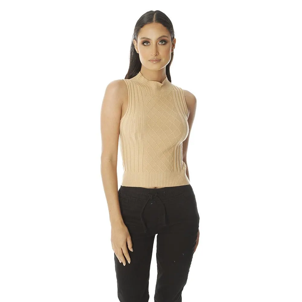 Blusa Red Sky Tejida con Rombos