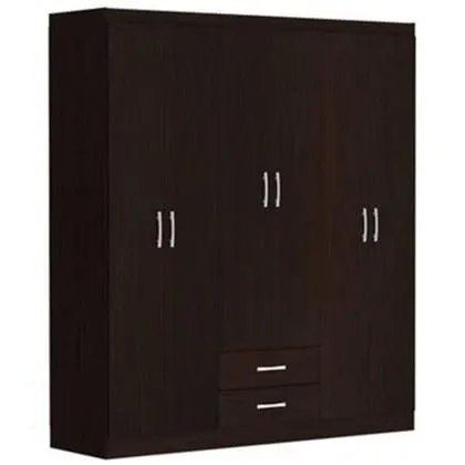 Ropero 6 puertas 2 cajones 162 x 47 x 182 centímetros chocolate