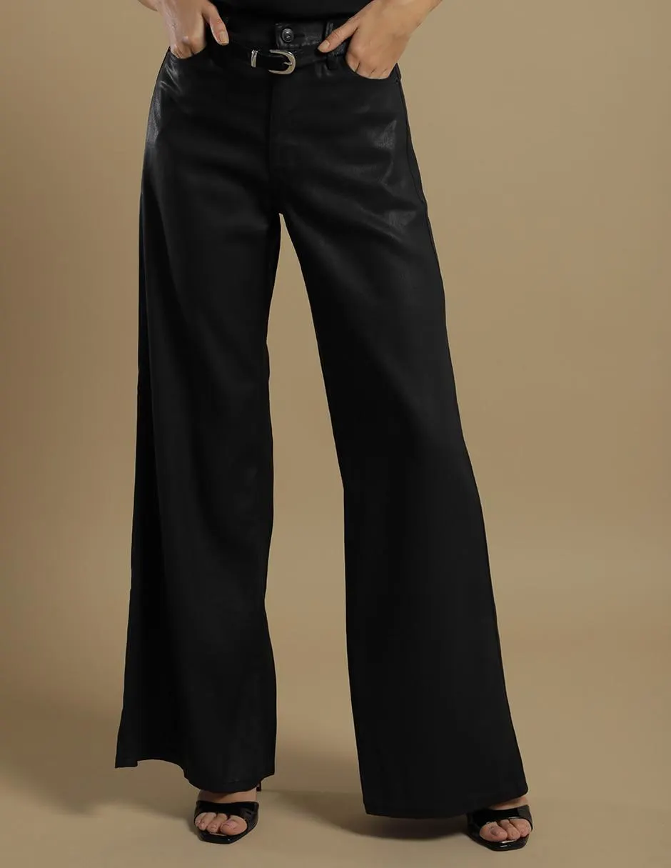 Jeans campana corte cintura para mujer