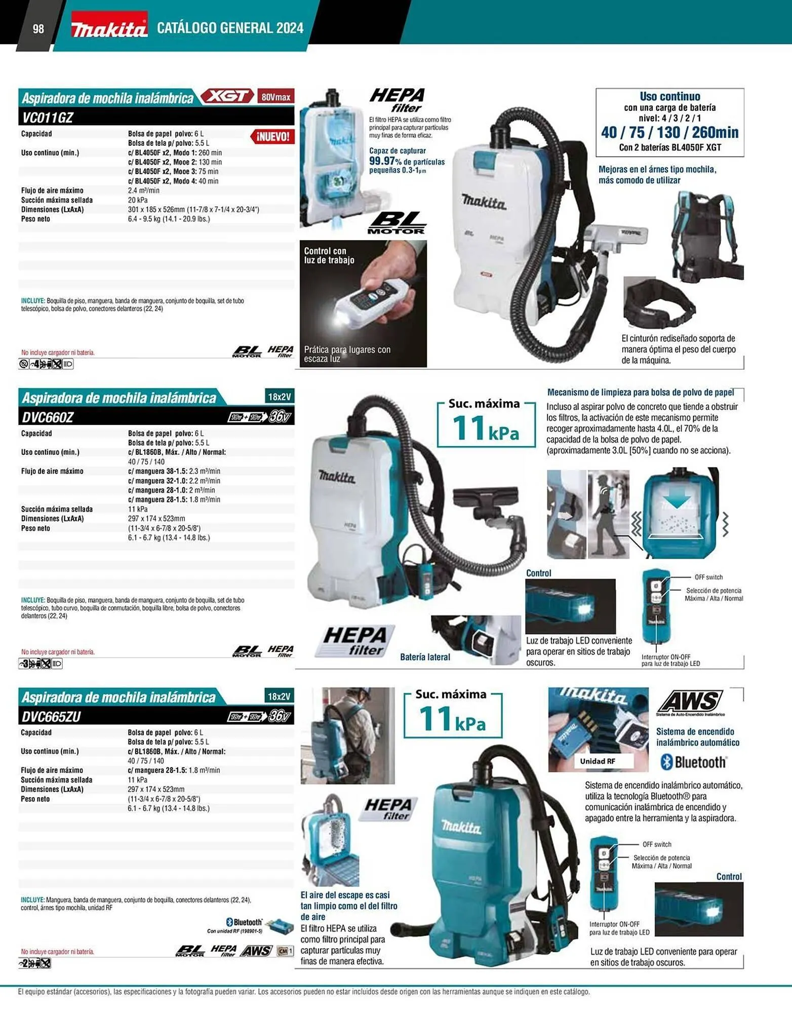 Catálogo de Catálogo Makita 12 de enero al 31 de diciembre 2026 - Pagina 98