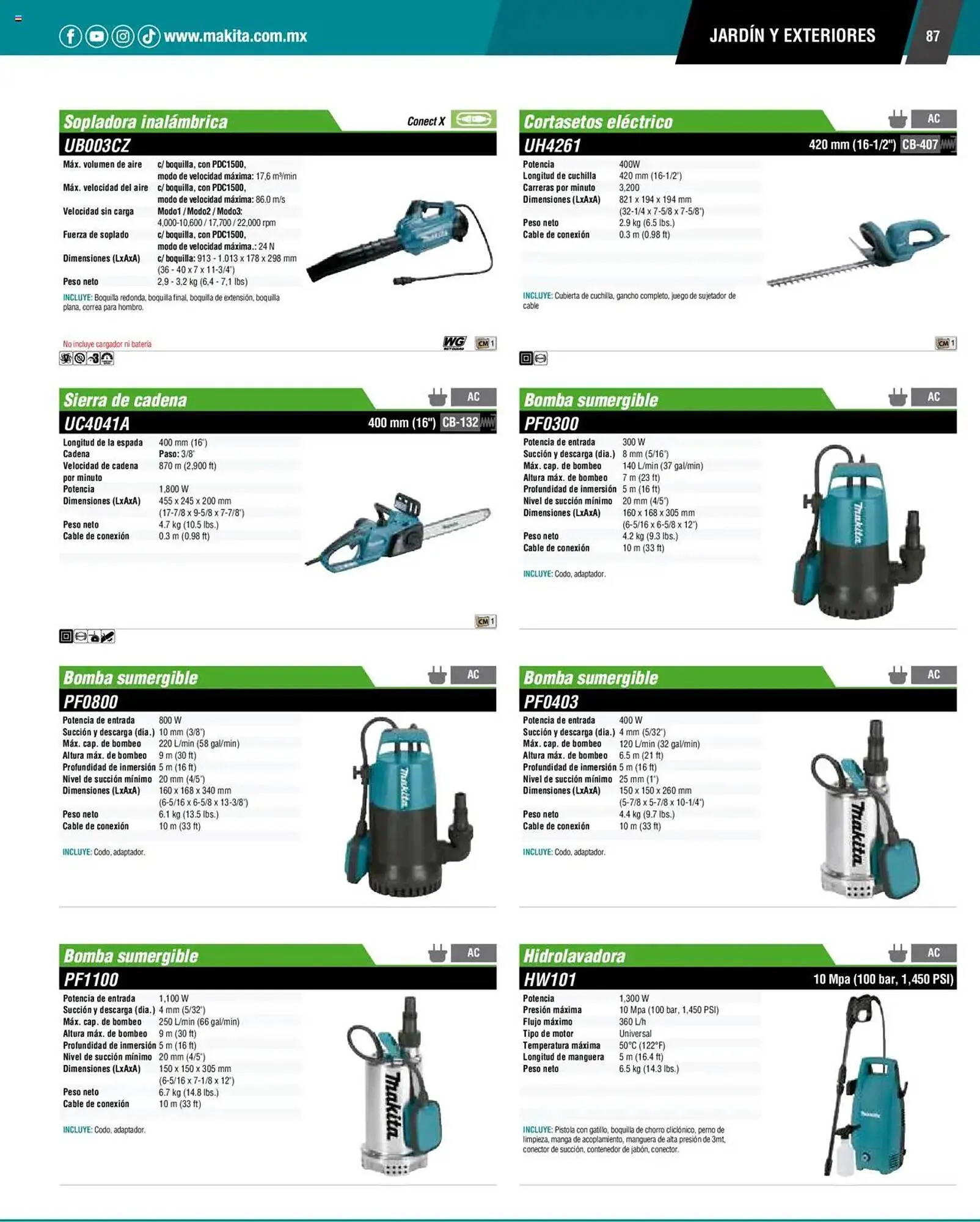Catálogo de Catálogo Makita 4 de septiembre al 1 de julio 2026 - Pagina 87