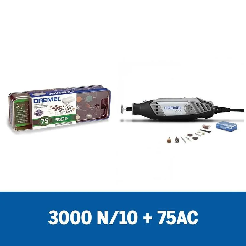 Dremel 3000 + Kit de Accesorios de 75 Pzas