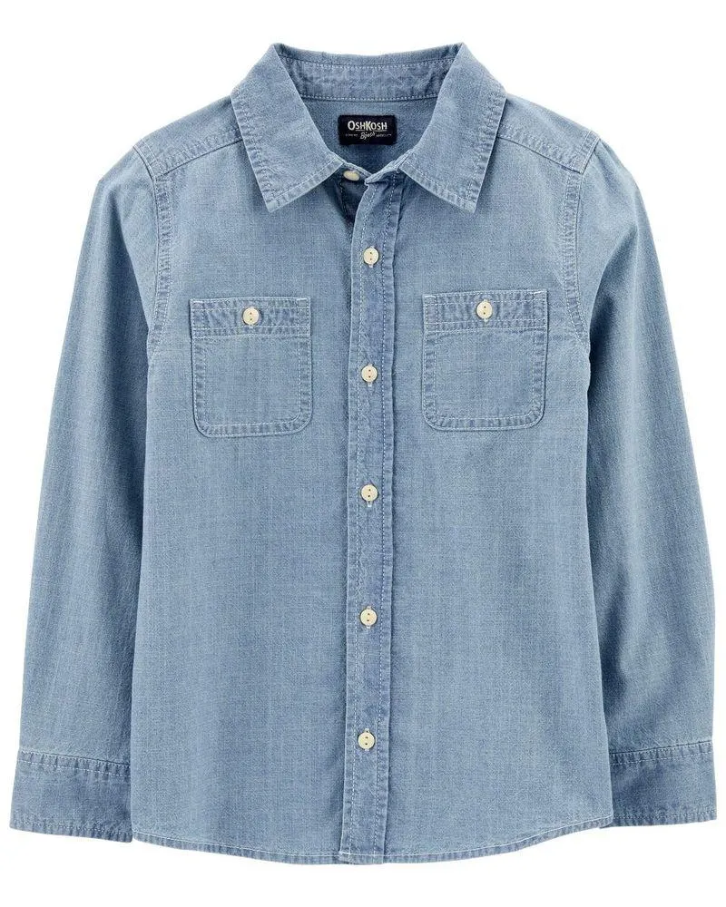 Camisa De Chambray Con Botones Oshkosh B'Gosh
