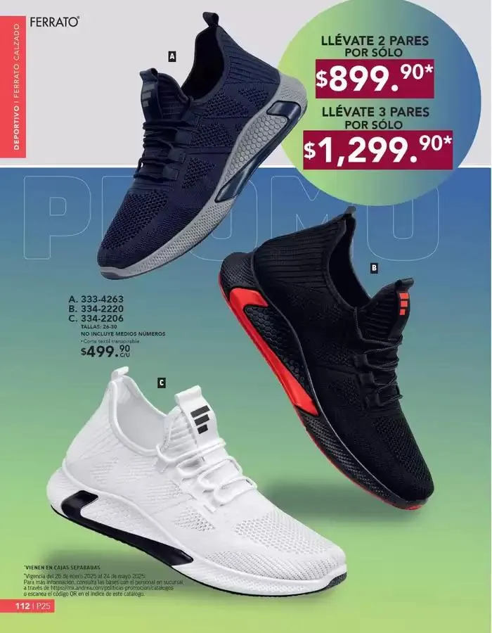 Catálogo de ANDREA | CALZADO CABALLERO 26 de enero al 24 de mayo 2025 - Pagina 112