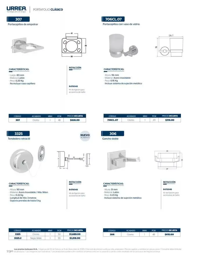 Catálogo de Catálogo Residencial 2025 28 de febrero al 28 de febrero 2026 - Pagina 296